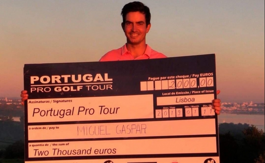 Miguel Gaspar campeão do 3.º Palmares Classic da época 2018-2019, fotografia de PGA de Portugal 