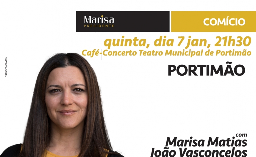 Comício de Candidata Marisa Matias em Portimão