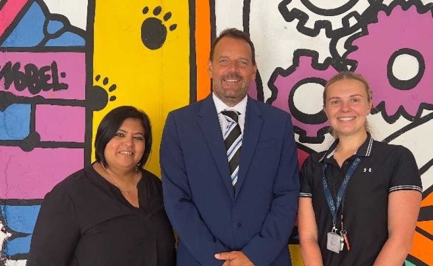 David Jenkins (Head of School, Nobel Algarve Almancil), Yovna Mewasingh (IB Coordinator), Georgia Dean (BTEC Sport Coordinator)