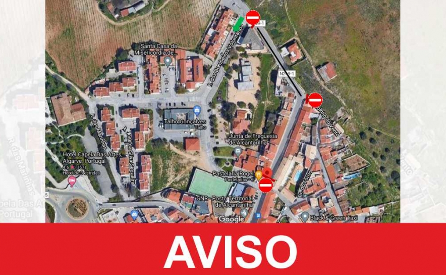 Silves: Rua 25 de Abril em Alcantarilha com condicionamento de trânsito