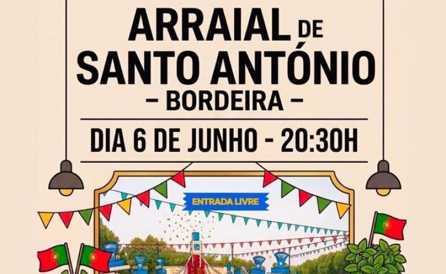 Bordeira celebra Arraial de Santo António com gastronomia típica e a grande estreia da Marcha de Bordeira 2026