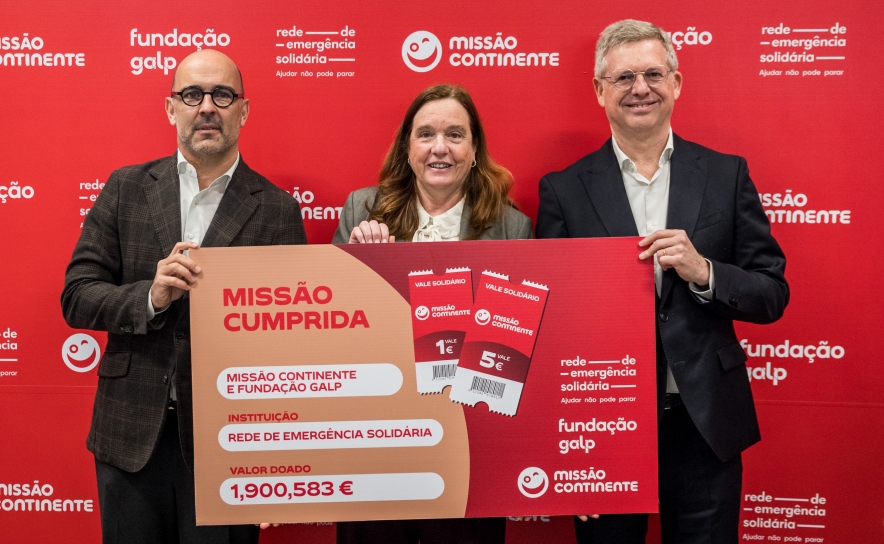 MISSÃO CONTINENTE E FUNDAÇÃO GALP ENTREGAM 1,9 MILHÕES DE EUROS À REDE DE EMERGÊNCIA SOLIDÁRIA PARA APOIO AOS CONCELHOS AFETADOS PELAS TEMPESTADES