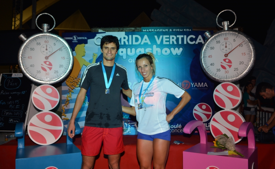 Pedro Braz e Catarina Costa vencedores da Corrida Vertical Aquashow