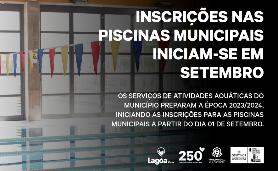 Inscrições nas Piscinas Municipais de Lagoa realizar-se-ão no início de setembro