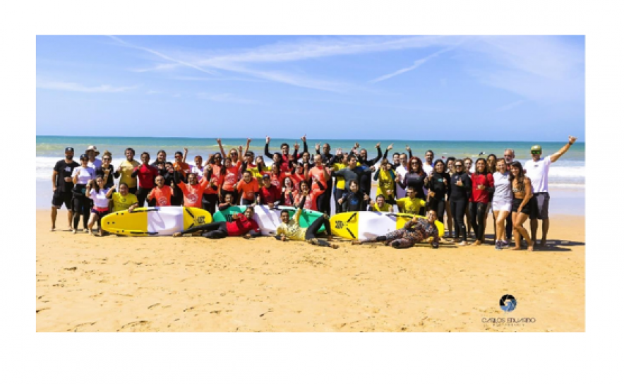 Foto de Grupo – Evento Surf Para Todos | Surf Adaptado