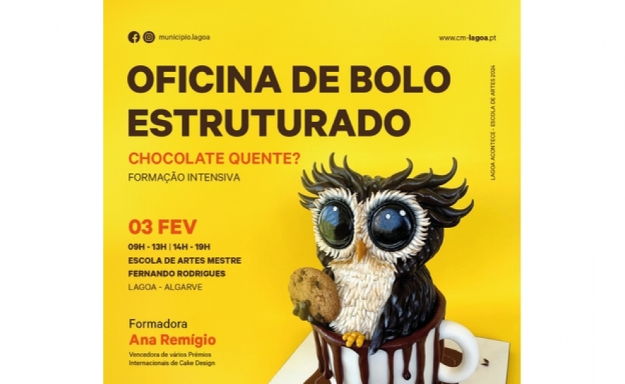 Formação | «Chocolate Quente?» Oficina de Bolo Estruturado | Formação Intensiva | Ana Remígio  