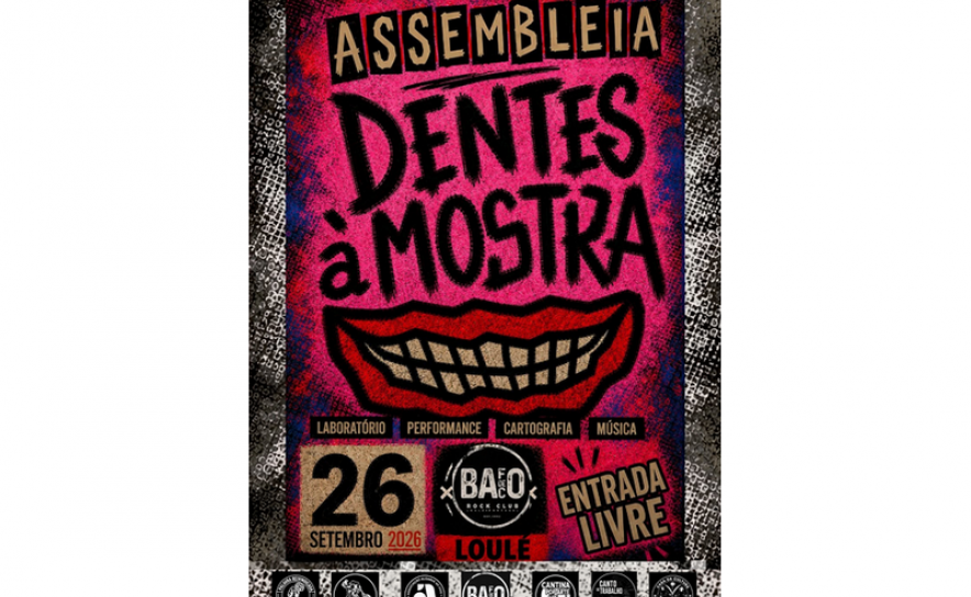 DENTES À MOSTRA JUNTA ARTES, REFLEXÃO E PARTICIPAÇÃO NO BAFO DE BACO, EM LOULÉ 