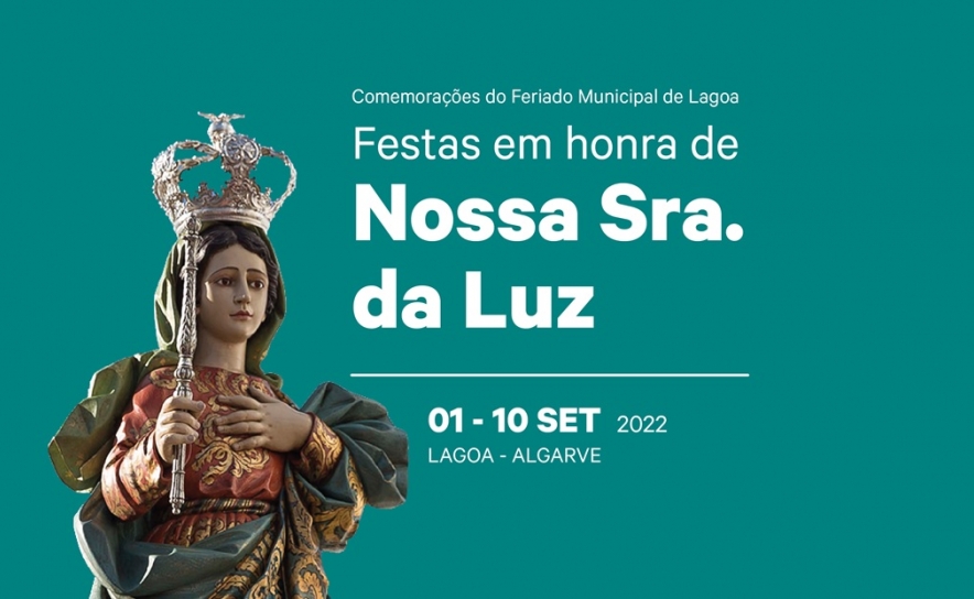 Lagoa divulga cartaz religioso e cultural das festas da padroeira Nossa Senhora da Luz