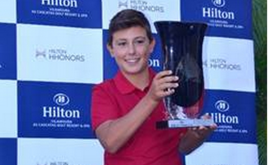 Miguel Krowicki, 13 anos, foi o grande vencedor da 9ª edição do Torneio Hilton Vilamoura Golf Cup.