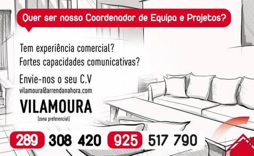 COORDENADOR DE EQUIPA E PROJETOS PROCURA-SE (M/F) ALGARVE