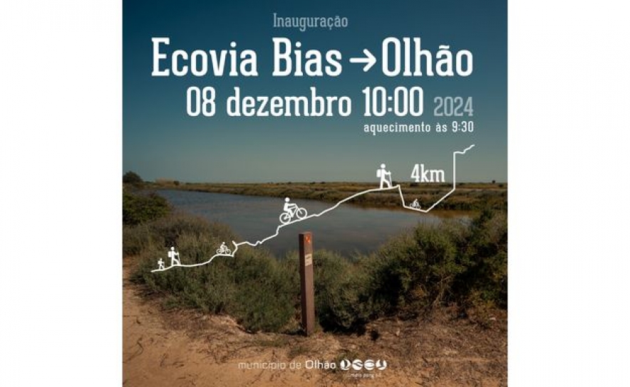 Ecovia Bias - Olhão tem inauguração marcada para dia 8 de dezembro