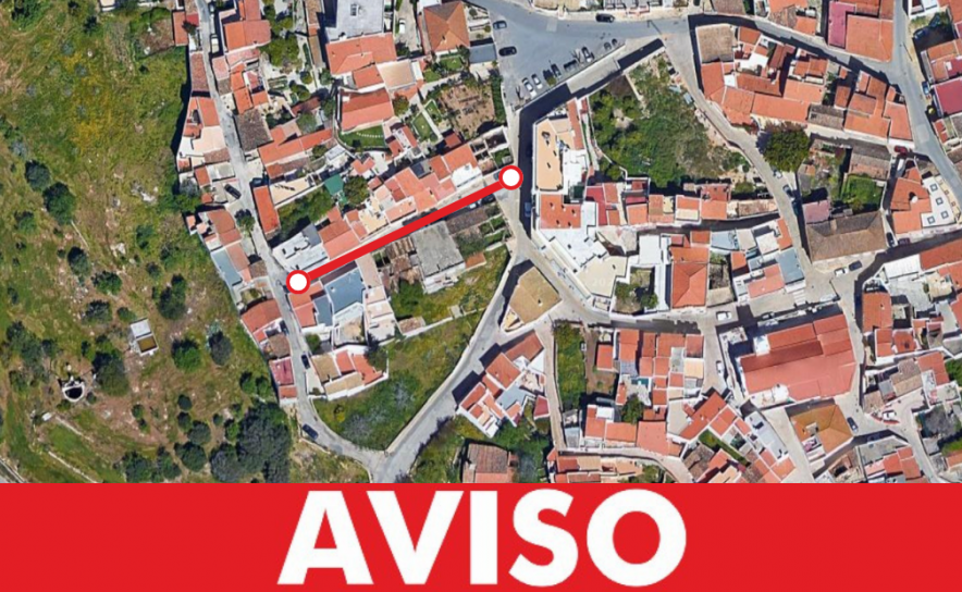 RUA GIL EANES, EM PÊRA, SOFRE CORTE DE TRÂNSITO NO DIA 06 DE MARÇO