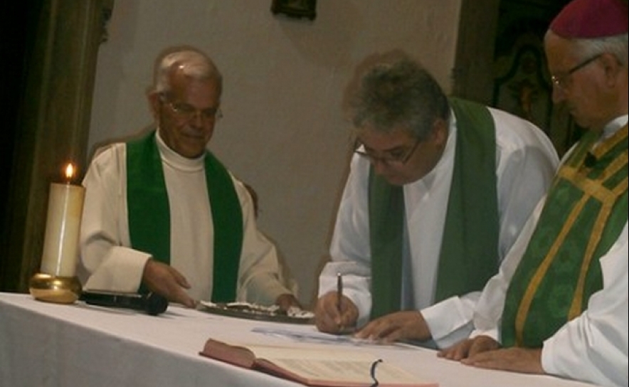 Tomada de posse do padre José Armando em VRSAntónio