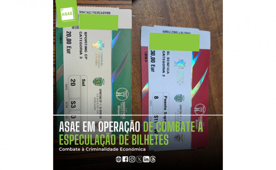 ASAE em operação de combate à especulação de bilhetes