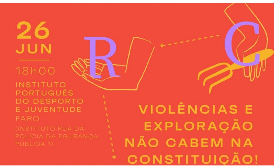 50 Anos da Constituição «mesa-redonda sob o tema «Violências e exploração não cabem na Constituição! Tráfico, prostituição, trabalho sazonal — até onde vai a exploração…» 