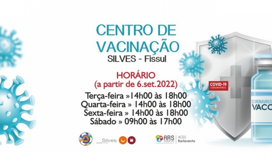 CENTRO MUNICIPAL DE VACINAÇÃO GRIPE/COVID-19 EM SILVES REABRE NO DIA 06 DE SETEMBRO