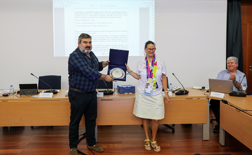 Louvor dedicado à atleta lacobrigense que se destacou nos Jogos Mundiais Special Olympics