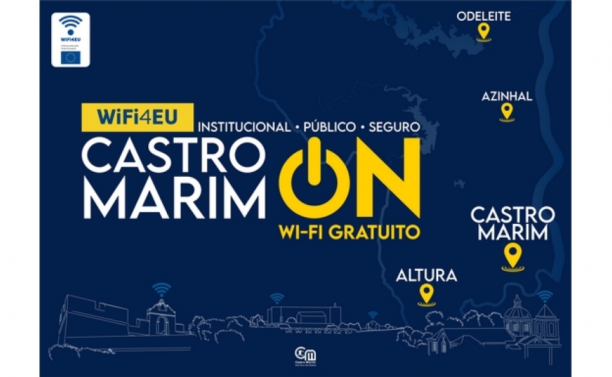 Castro Marim com Wi-Fi gratuito nos principais espaços públicos do concelho