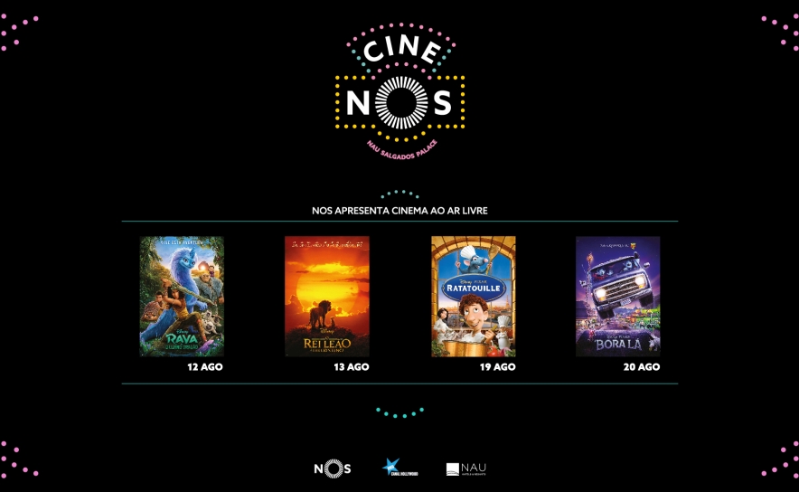 NAU Salgados Palace e o Cine NOS apresentam cinema ao ar livre