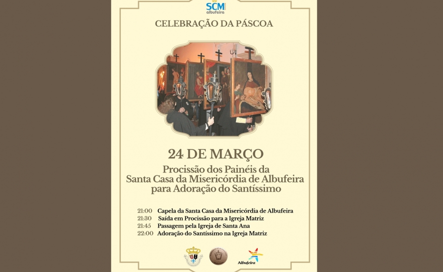 Procissão de Painéis da Sta. Casa da Misericórdia volta a realizar-se em Albufeira na Quinta-Feira Santa