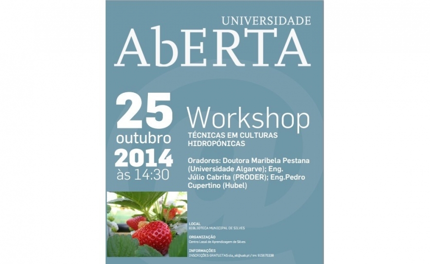 UNIVERSIDADE ABERTA PROMOVE WORKSHOP SOBRE TÉCNICAS EM CULTURAS HIDROPÓNICAS