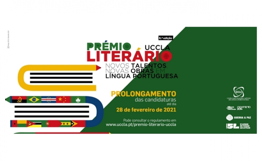 Prémio Literário UCCLA - Prolongamento do prazo de candidaturas até 28 de Fevereiro de 2021