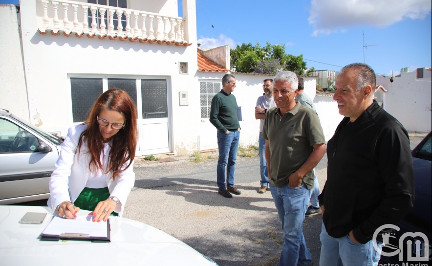 Assinatura da consignação da obra