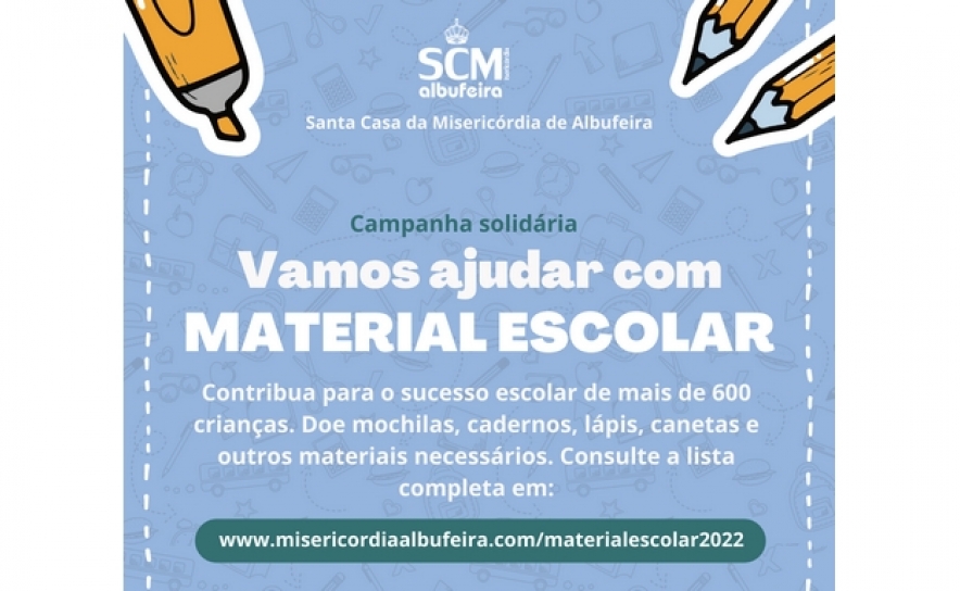 Campanha Solidária: Vamos ajudar com material escolar!