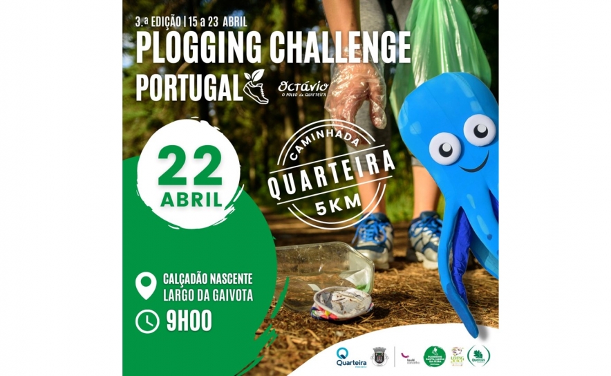 Iniciativa Plogging Challenge Portugal realizada em Quarteira