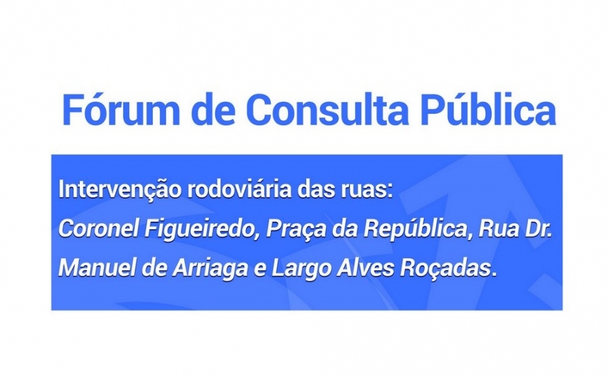 Fórum de Consulta Pública relacionado com a intervenção e segurança rodoviária, em três ruas da cidade de Lagoa