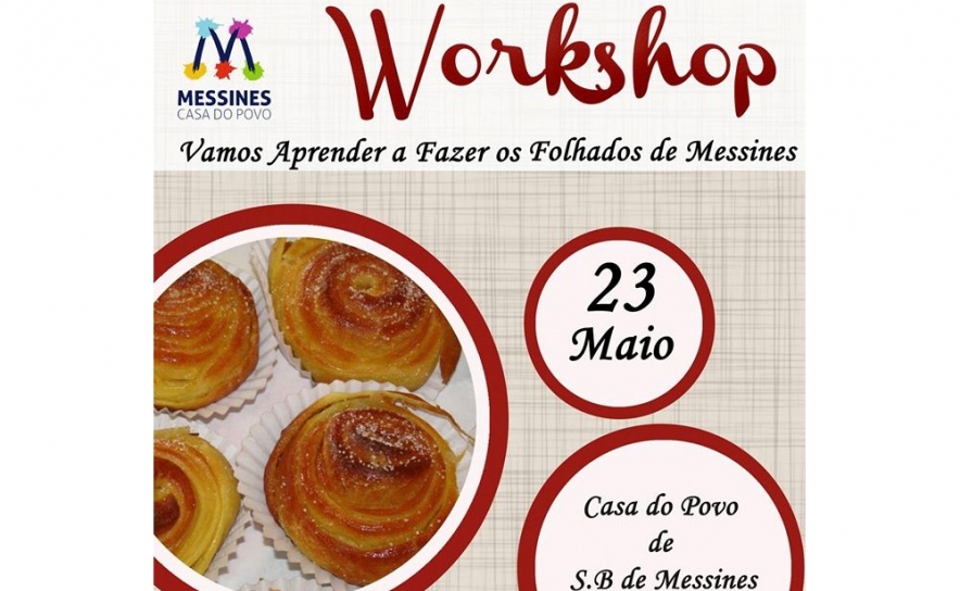 Workshop para fazer Folhados de Messines