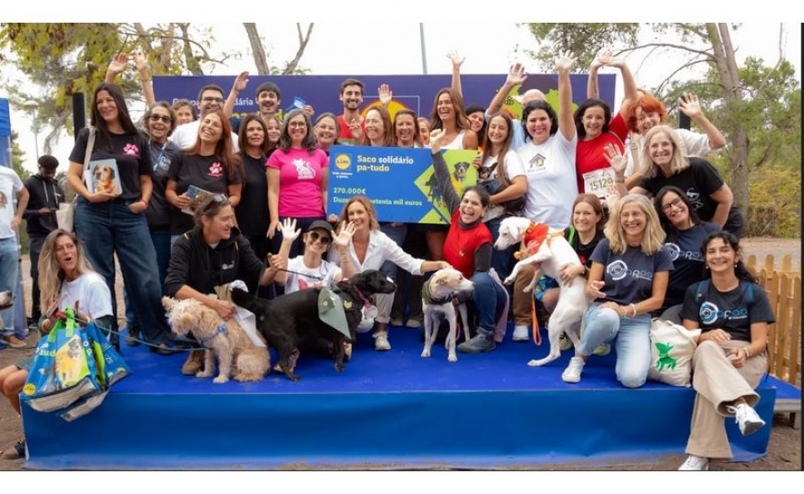 LIDL PORTUGAL ENTREGA 270 MIL EUROS PARA APOIAR MAIS DE 12 300 ANIMAIS EM TODO O PAÍS 