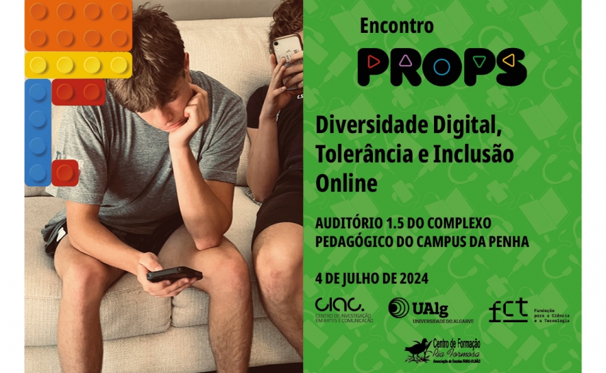 SAVE THE DATE – ENCONTRO PROPS: DIVERSIDADE DIGITAL, TOLERÂNCIA E INCLUSÃO ONLINE    