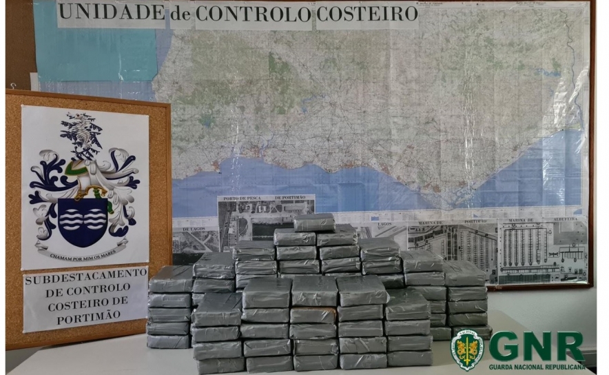 Apreensão de mais de 90 quilos de cocaína na Ria de Alvor