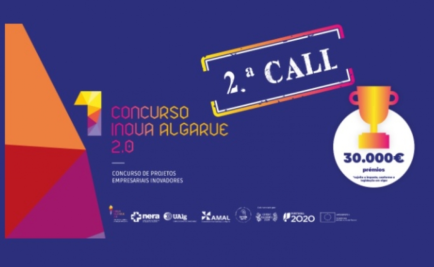 2.ª Call do Concurso INOVA ALGARVE 2.0 até 30 de setembro