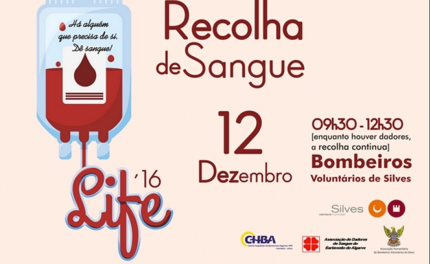 CAMPANHA DE RECOLHA DE SANGUE «JUNTOS AJUDAMOS MAIS (+)» TERÁ LUGAR A 12 DE DEZEMBRO