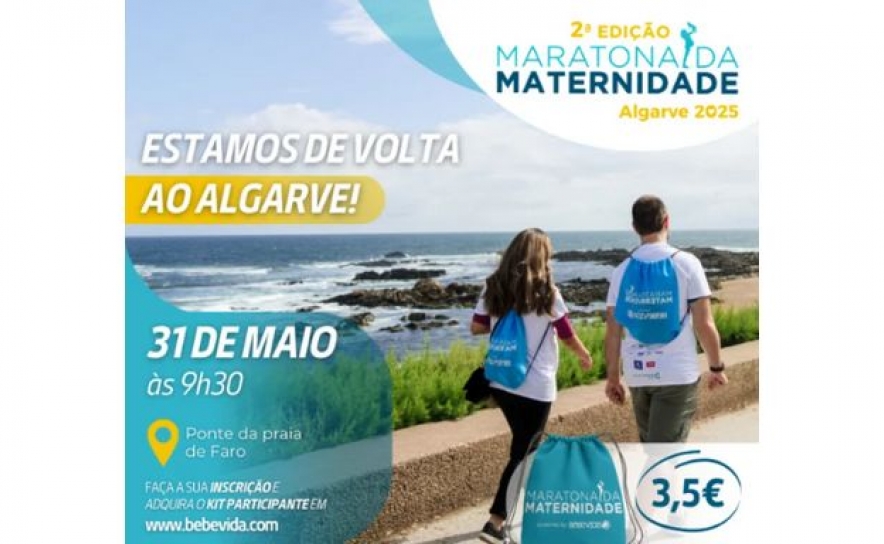 Já estão abertas as inscrições para a 2.ª Maratona da Maternidade do Algarve