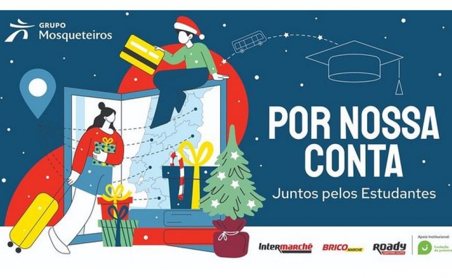 Este Natal, o Grupo Mosqueteiros desafia estudantes a oferecerem propinas a um amigo