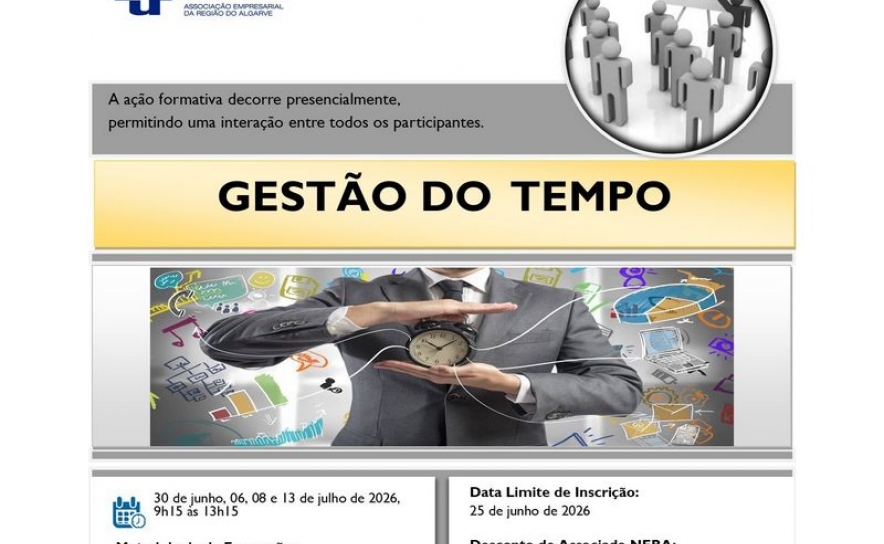 Formação Presencial: Ação de Formação - Gestão do Tempo