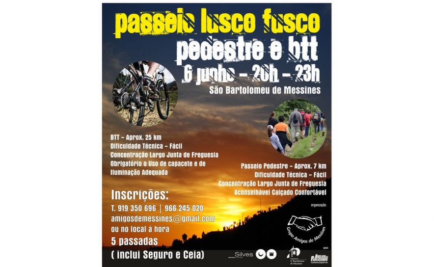 GRUPO AMIGOS DE MESSINES PROMOVE PASSEIO LUSCO FUSCO 