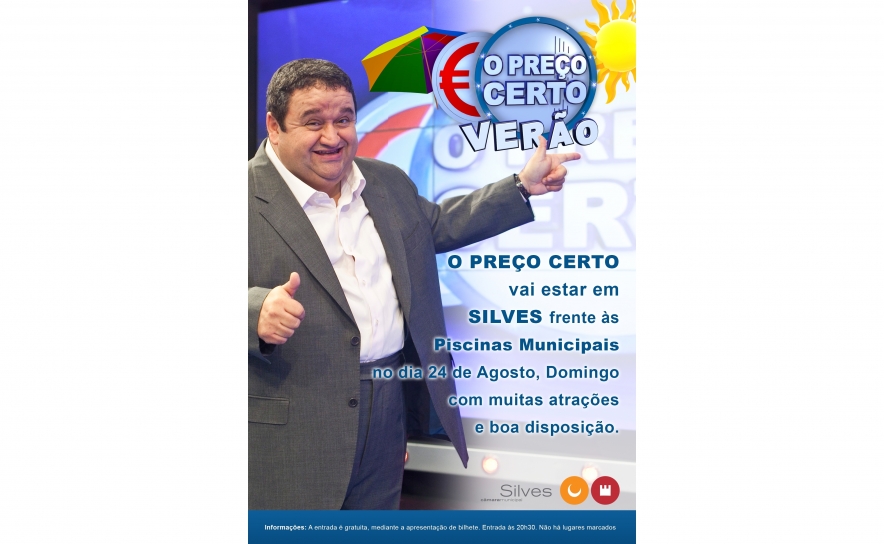 PROGRAMA DA RTP “PREÇO CERTO” VEM A SILVES NO DIA 24 DE AGOSTO