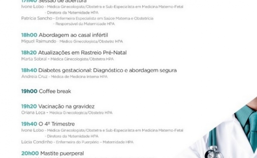 Médicos de MGF podem frequentar curso dedicado a profissionais no 4.º Simpósio Nacional da Grávida
