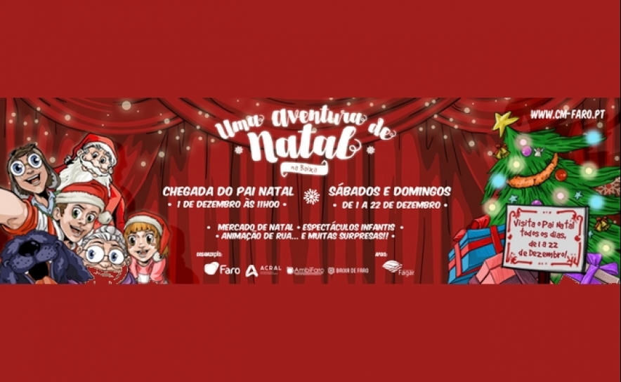 ESPÍRITO NATALÍCIO INVADE A BAIXA DE FARO