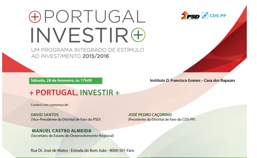 PSD/CDS-PP | “+ Portugal, Investir +” em Faro