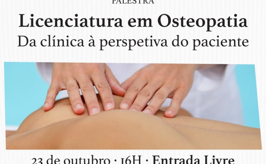 Instituto Piaget de Silves organiza palestra dedicadas à Osteopatia - 23 outubro