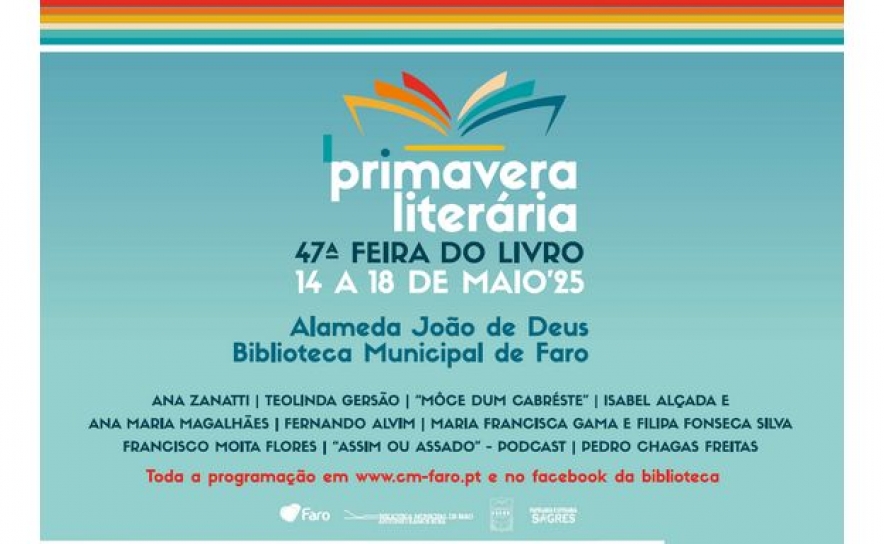 «Primavera Literária» vai promover um conjunto alargado de atividades na Biblioteca Municipal de Faro e Jardim da Alameda