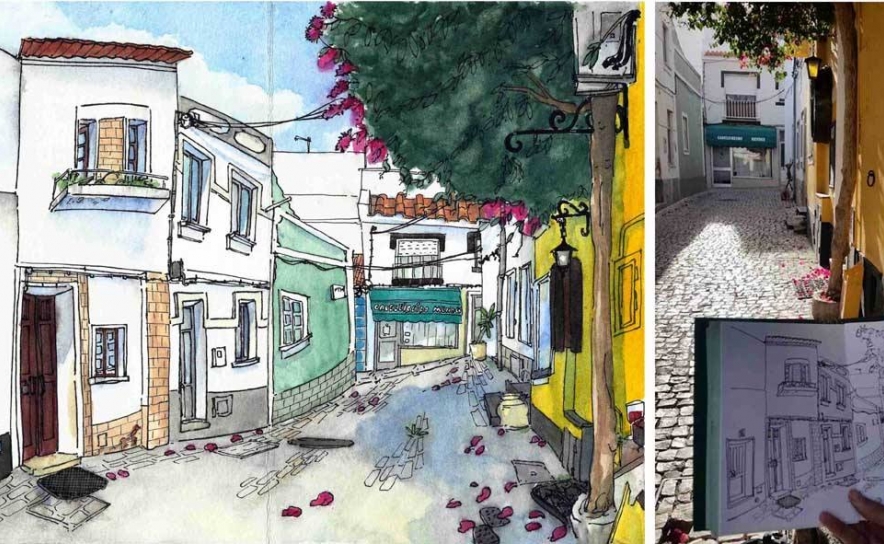 Hélio Boto, Urban Sketchers Algarve