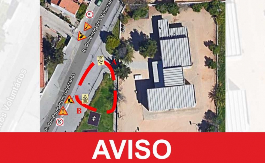 Silves: Rua dos Bombeiros Voluntários em Alcantarilha sofre condicionamento de estabelecimento e de circulação pedonal