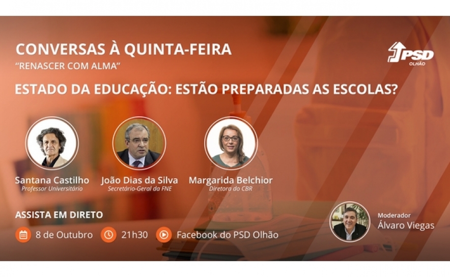 Regresso às aulas e estado da educação em avaliação no Conversas à Quinta-feira