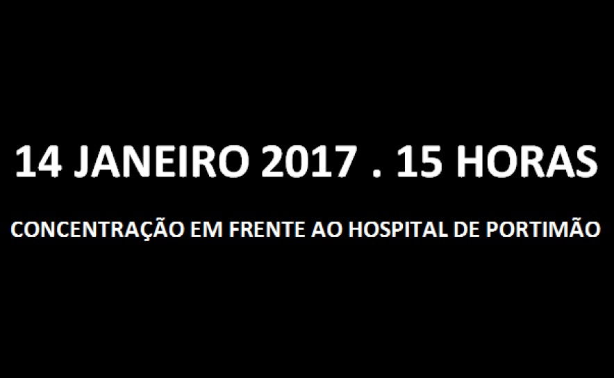 CONCENTRAÇÃO EM FRENTE AO HOSPITAL DE PORTIMÃO